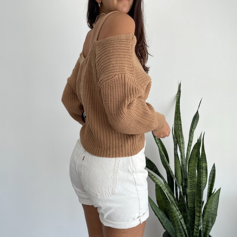 NWT Almost Famous reversible twist knit oversized sweater - Picture 5 of 8